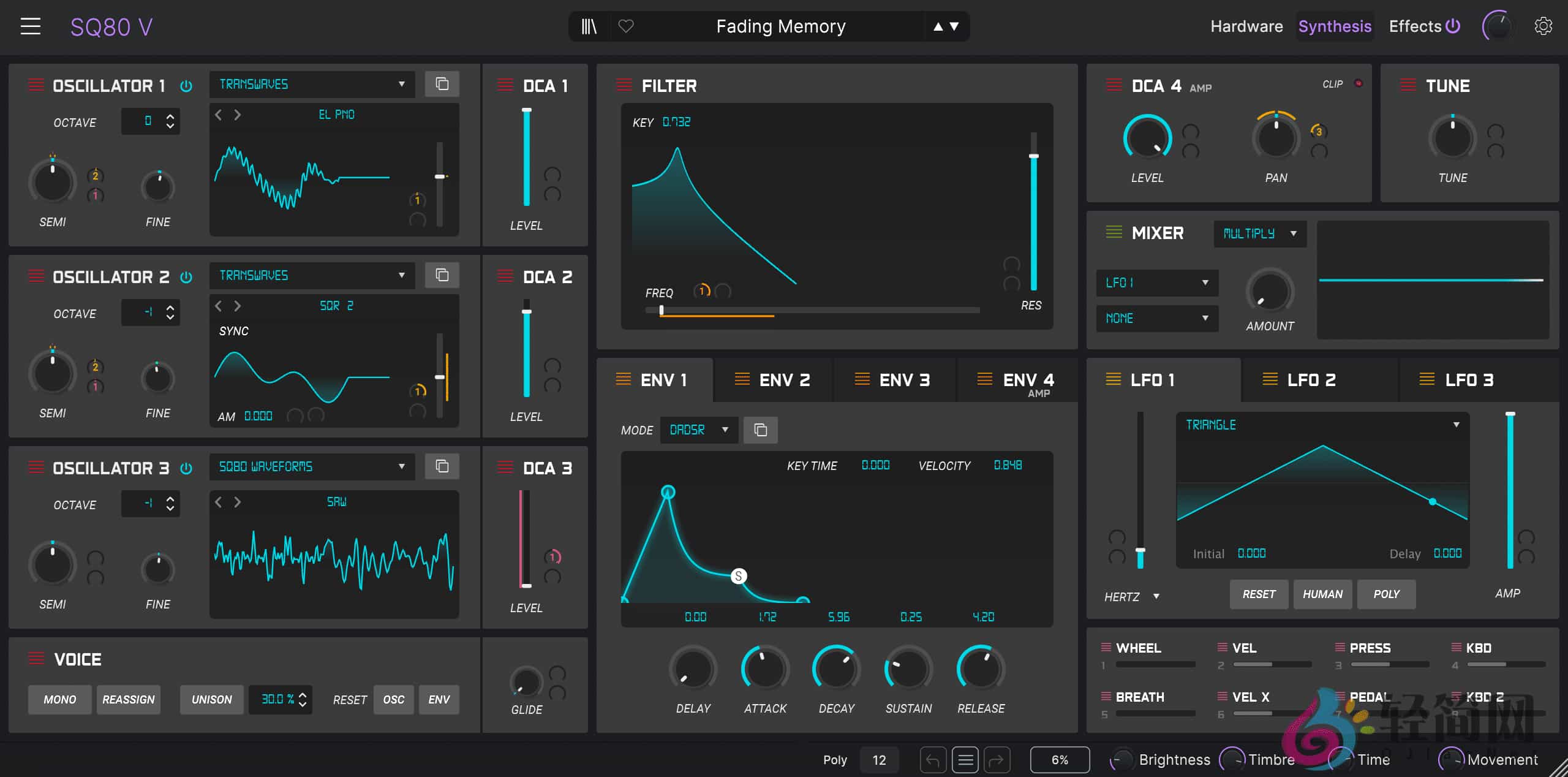 图片[2]-Arturia SQ80 V 1.6.5.6366 交叉波段合成器插件-轻简网_QJianNet