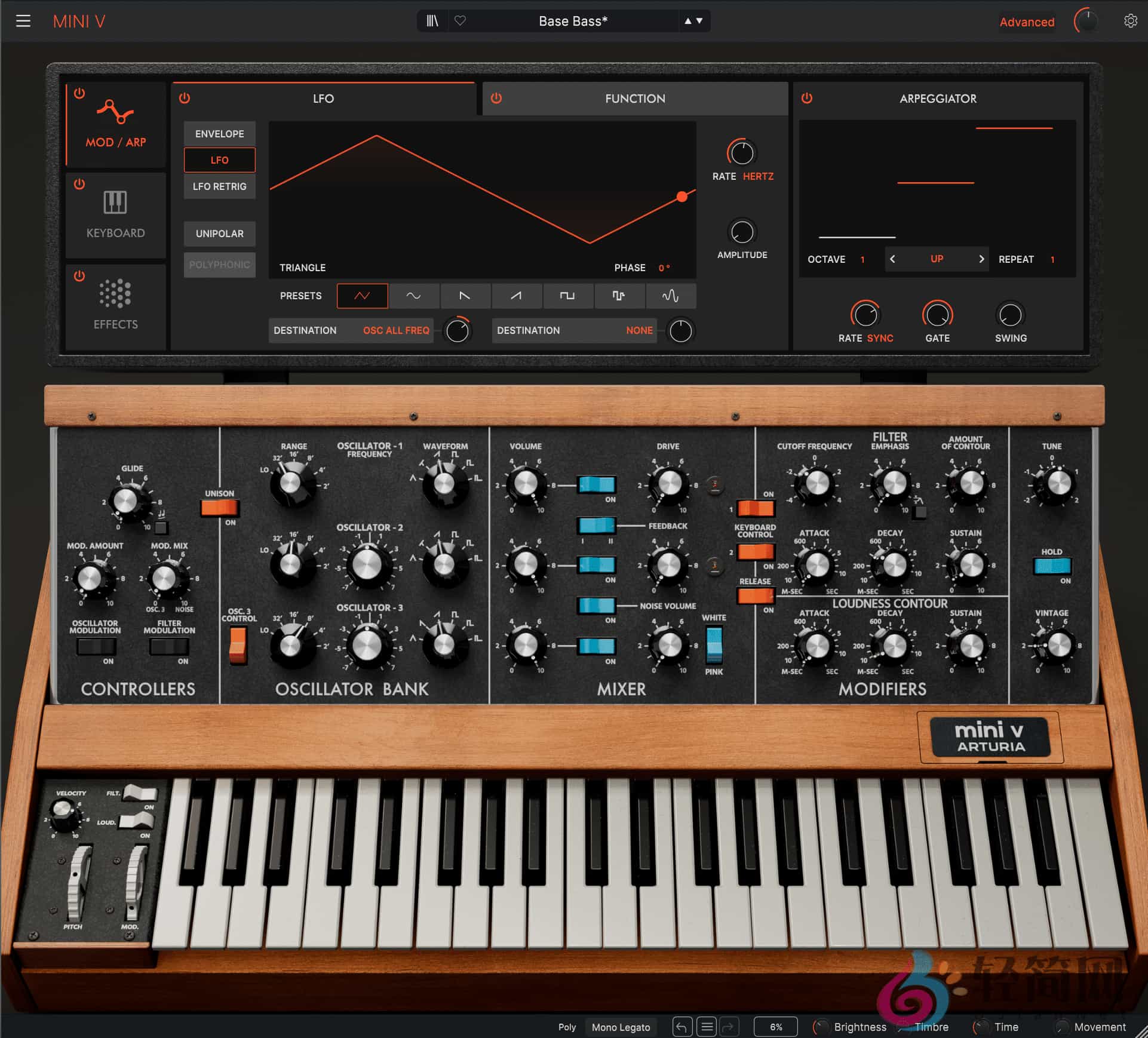 图片[1]-Arturia Mini V 4.0.4.6366 单声合成器插件-轻简网_QJianNet