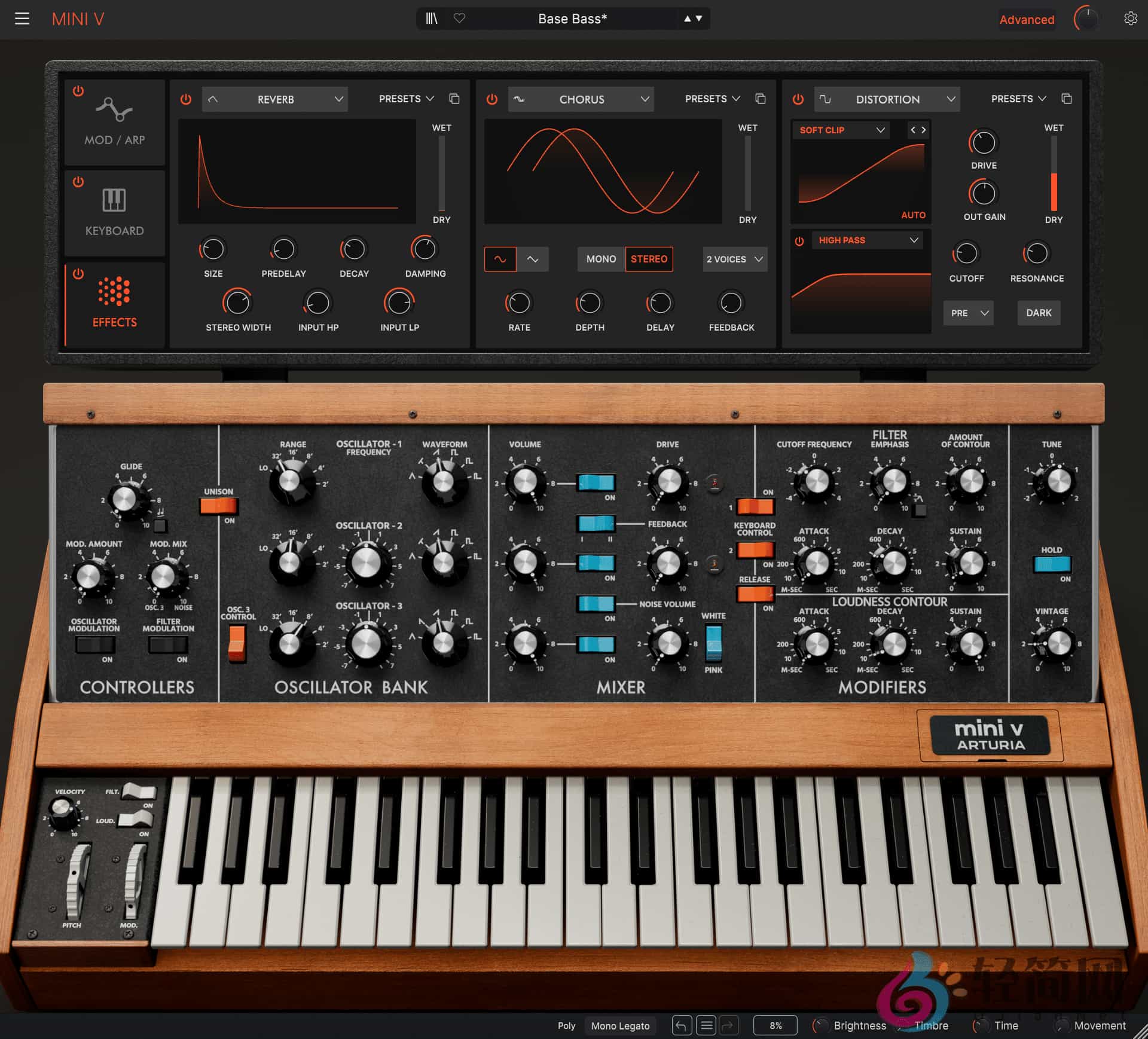 图片[3]-Arturia Mini V 4.0.4.6366 单声合成器插件-轻简网_QJianNet