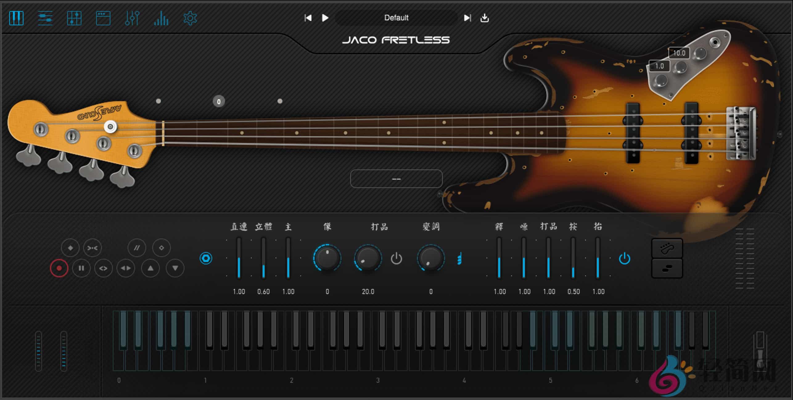 图片[1]-Ample Bass JF 4.0.1 +Library 电贝司演奏录制-轻简网_QJianNet
