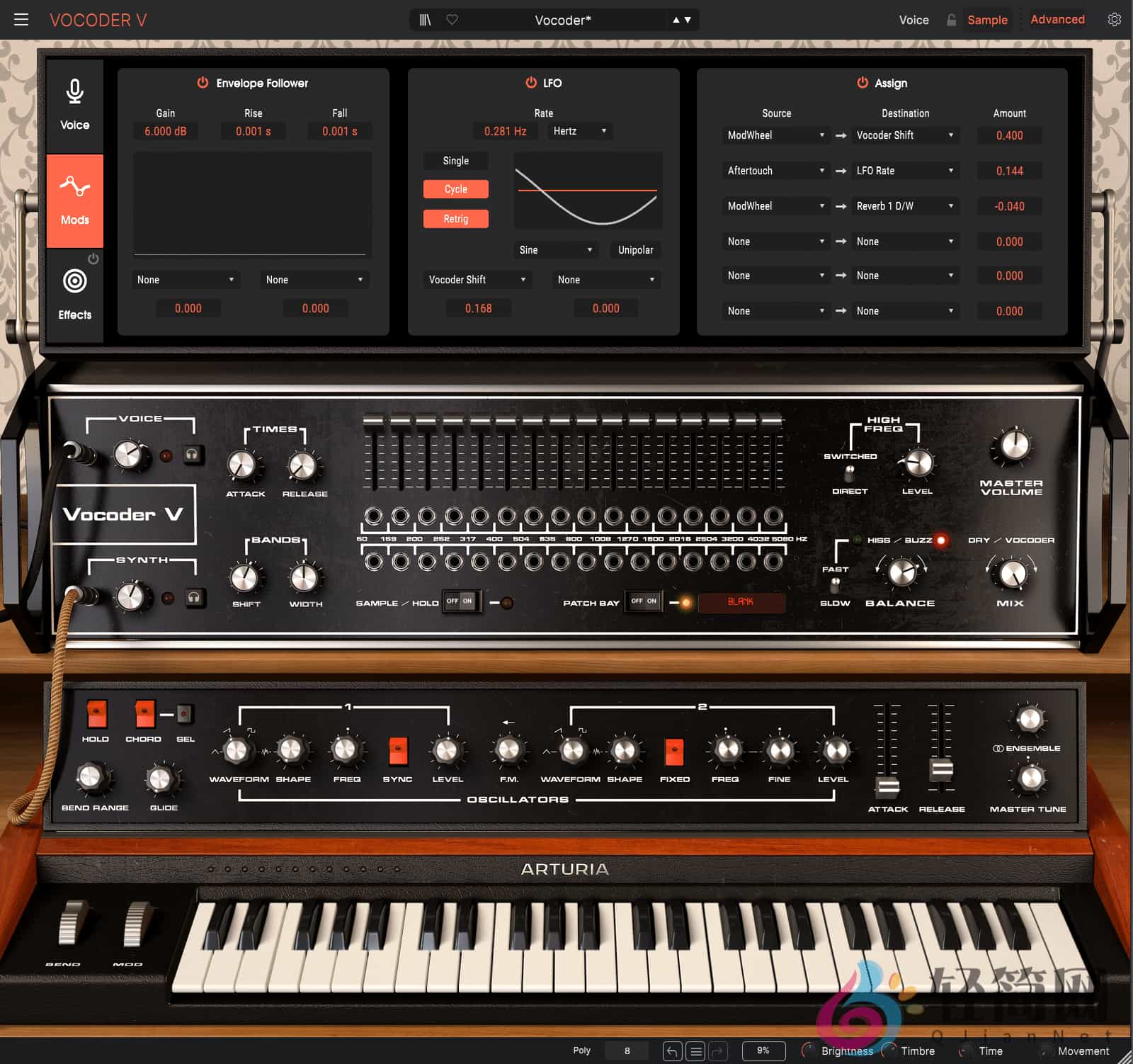 图片[2]-Arturia Vocoder V 1.6.5.6366 终极语音合成器插件-轻简网_QJianNet