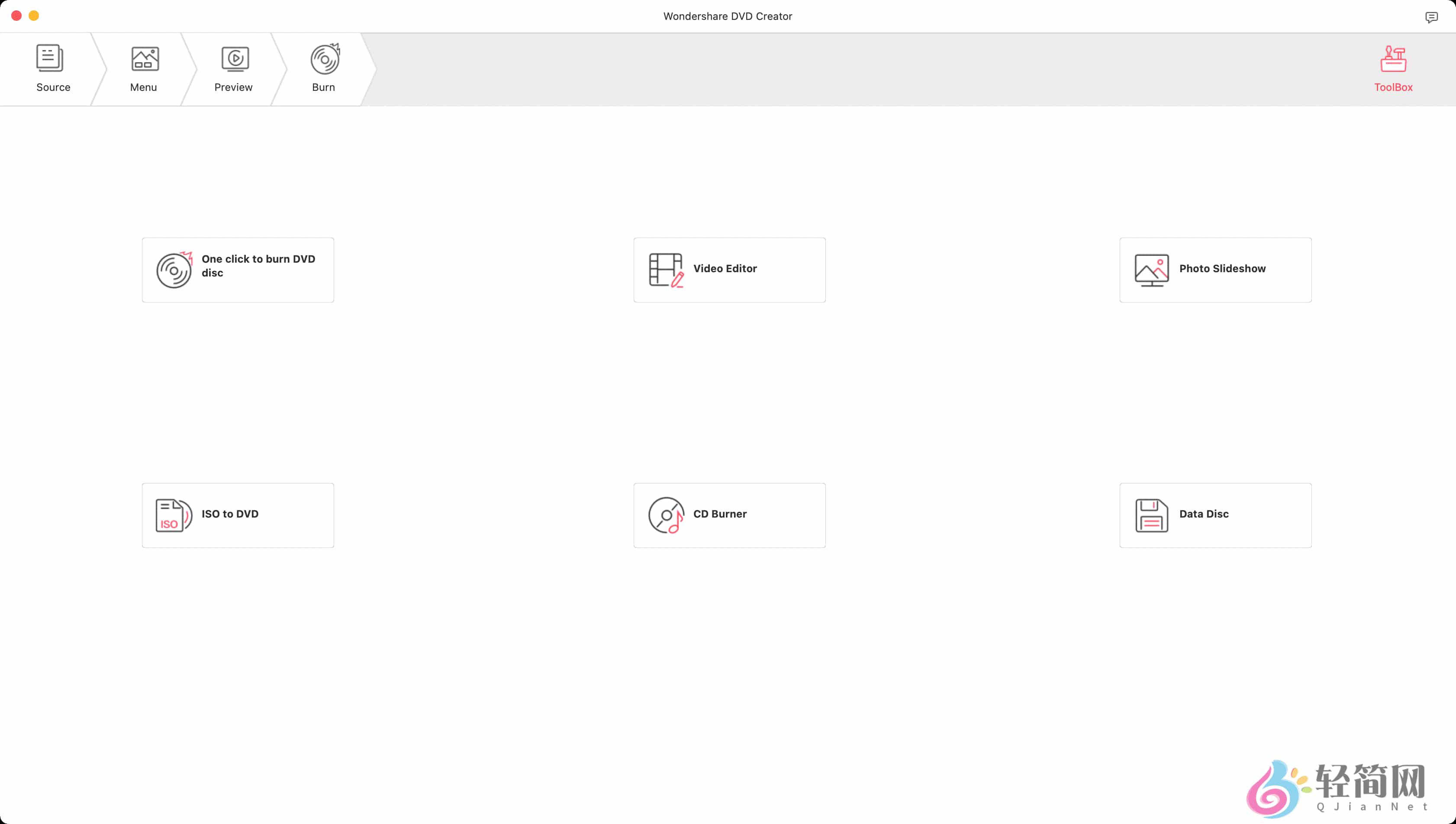 图片[1]-Wondershare DVD Creator 6.2.0.4 DVD光盘刻录-轻简网_QJianNet