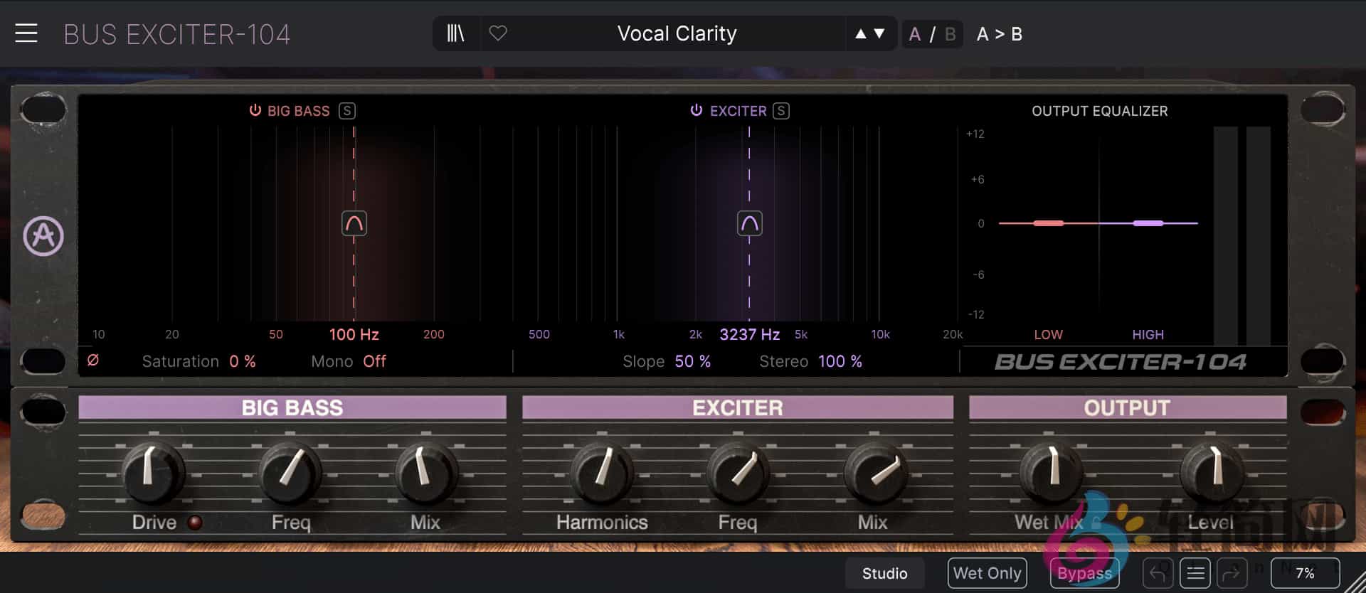 图片[1]-Arturia Bus EXCITER-104 1.0.0.5460 音频信号增强器插件-轻简网_QJianNet
