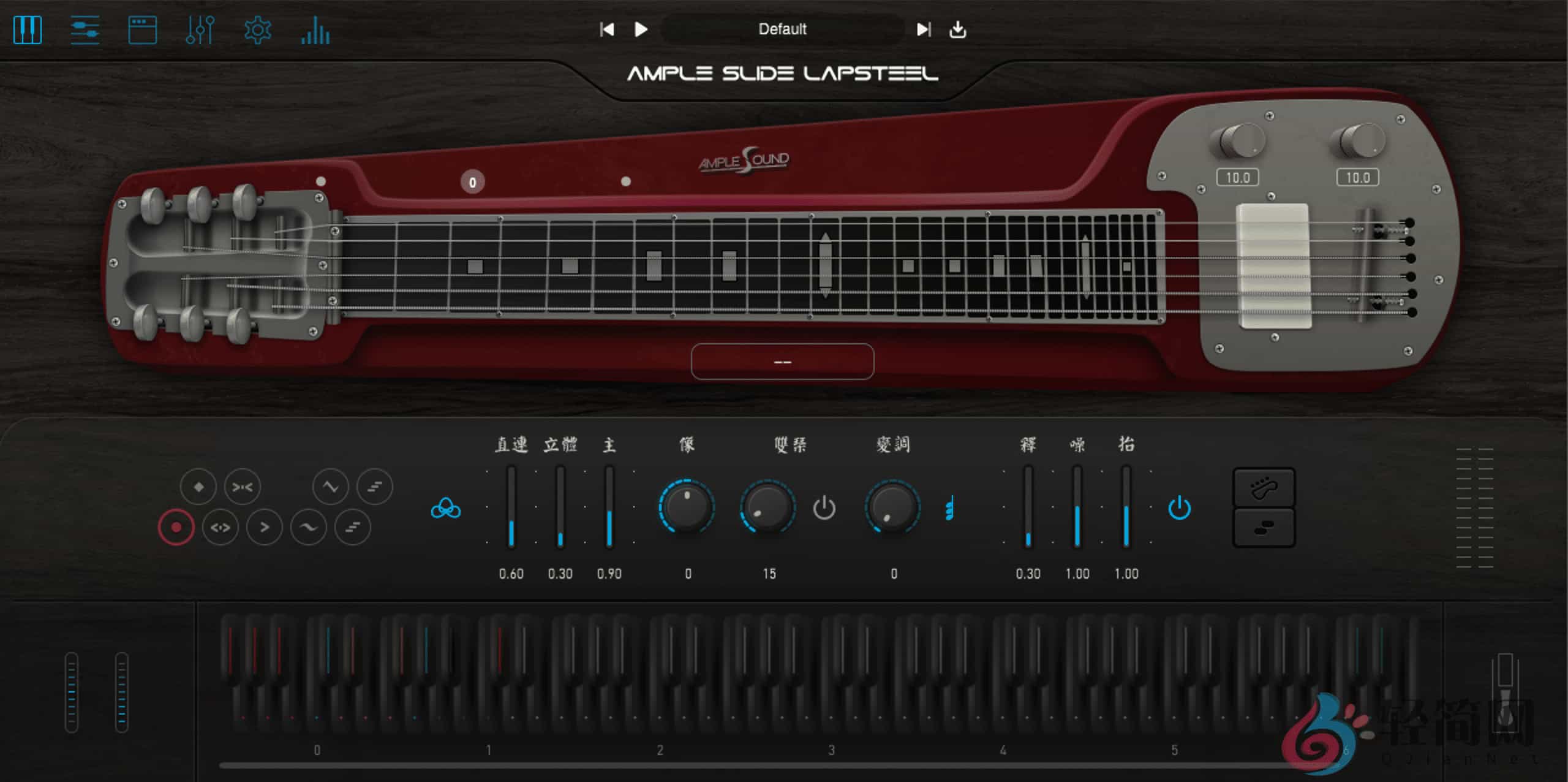 图片[1]-Ample Slide Lapsteel 4.0.0 +Library 滑棒吉他演奏录制-轻简网_QJianNet