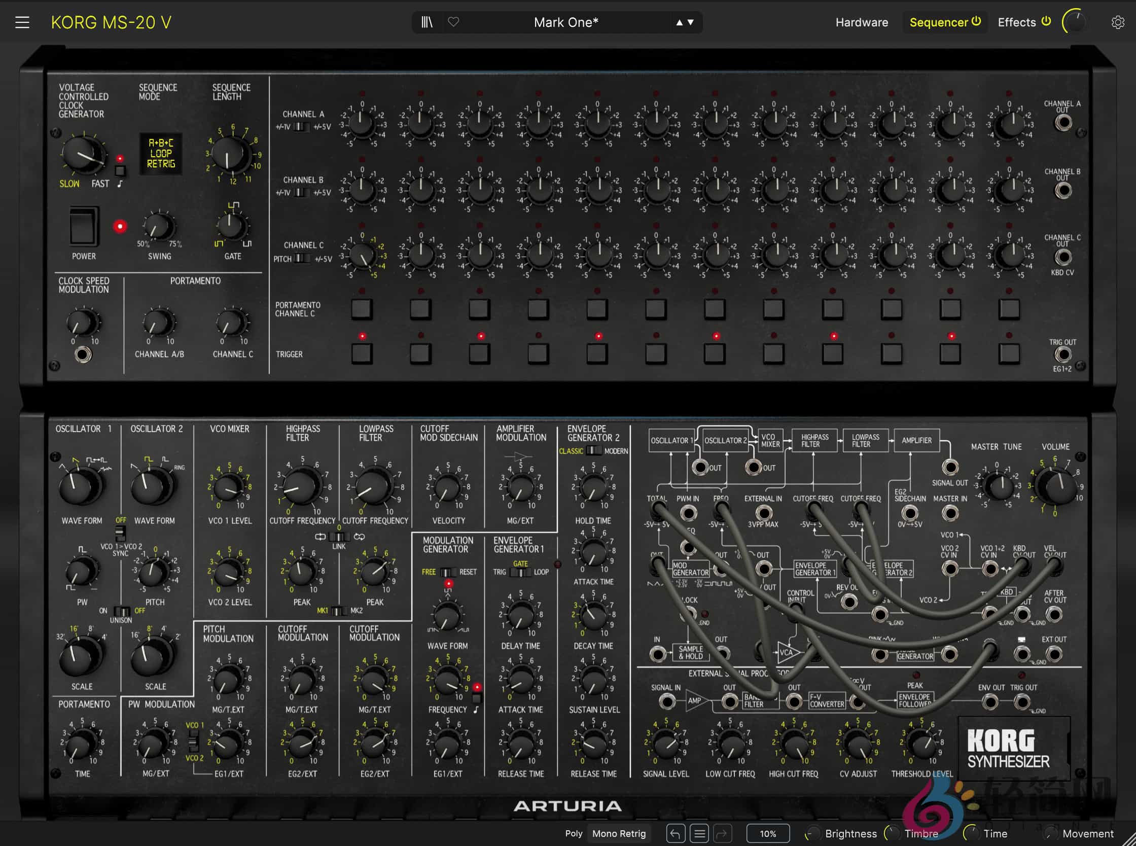 图片[2]-Arturia KORG MS-20 V 1.3.4.6366 复音合成器插件-轻简网_QJianNet