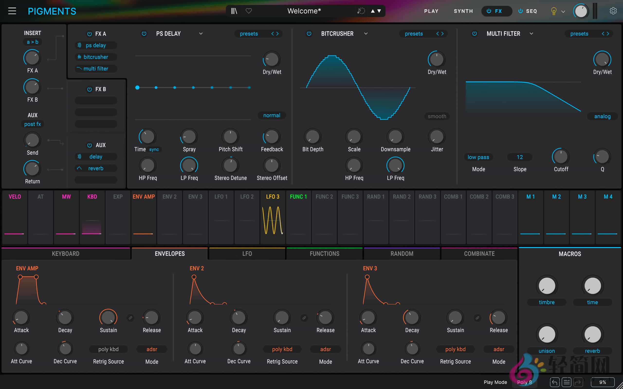 图片[3]-Arturia Pigments 6.0.4.6366 声音设计合成器插件-轻简网_QJianNet