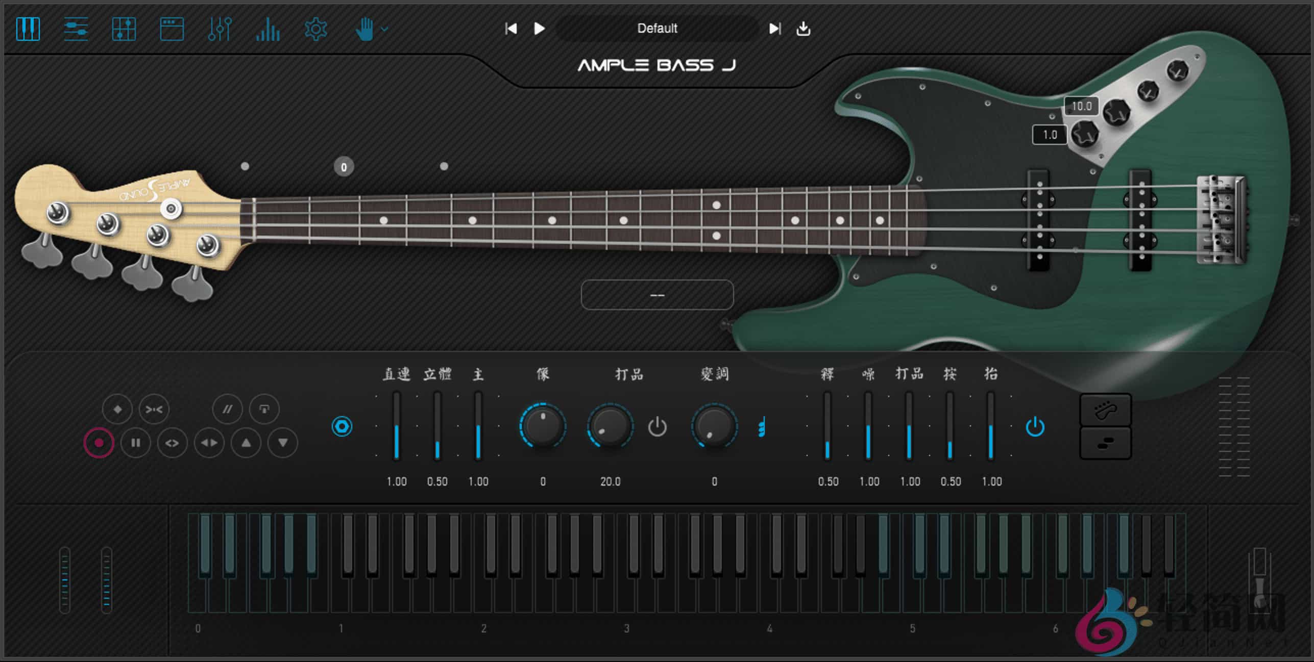 图片[1]-Ample Bass J 4.0.1 +Library 电贝司演奏录制-轻简网_QJianNet