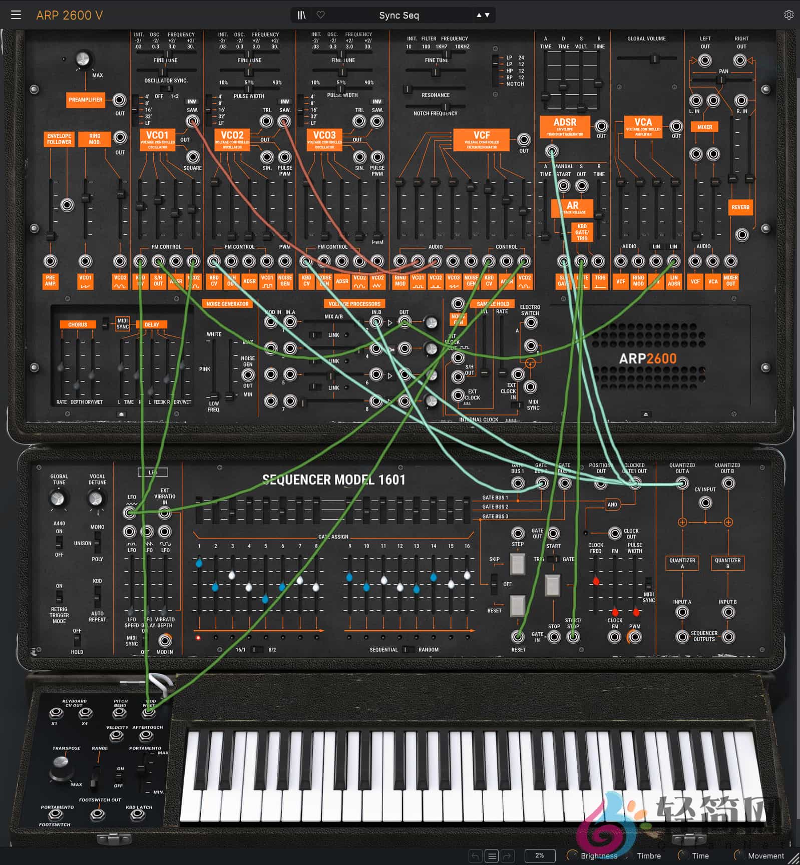 图片[1]-Arturia ARP 2600 V 3.13.4.6366 半模块化合成器插件-轻简网_QJianNet