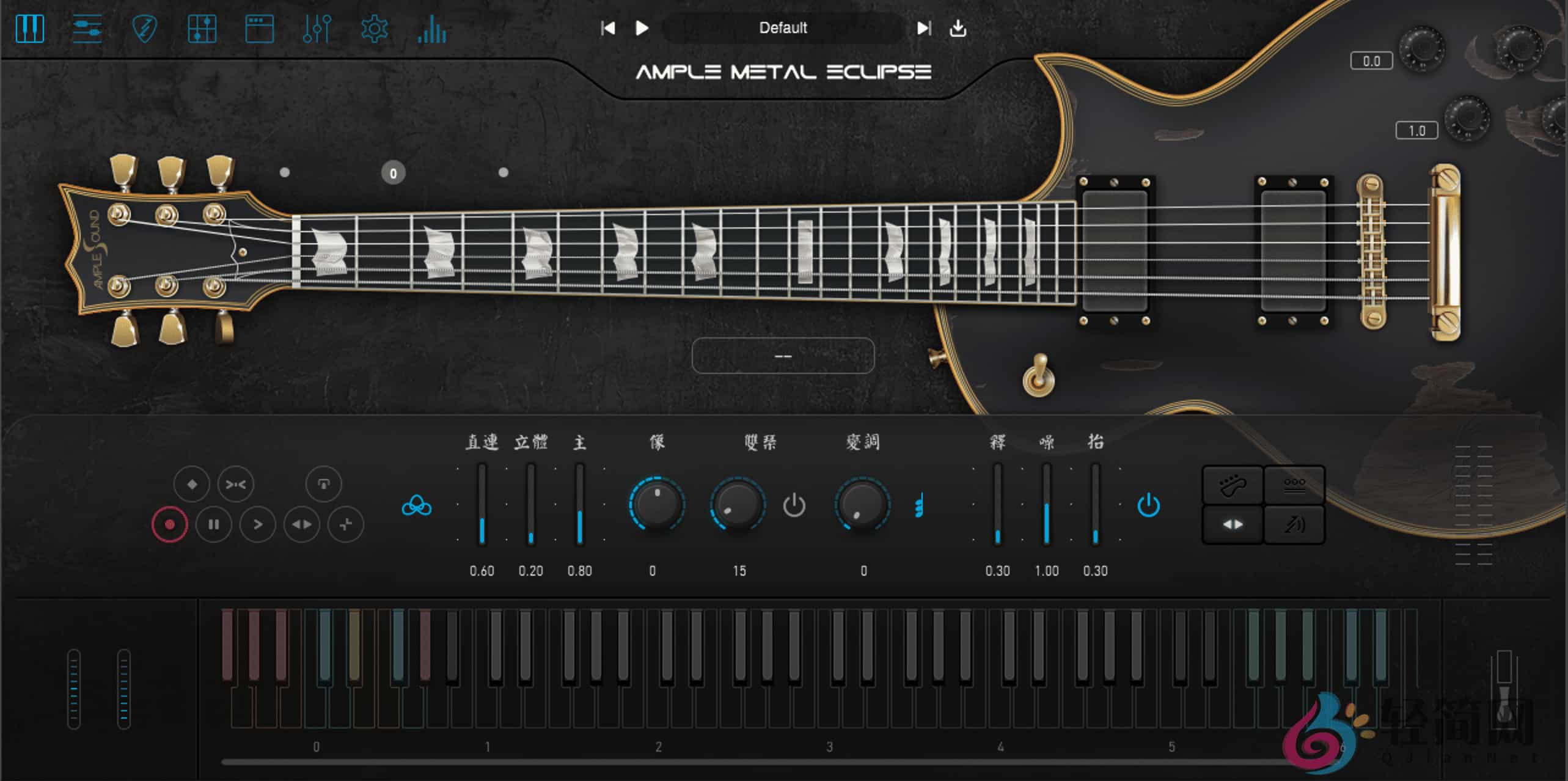 图片[1]-Ample Metal Eclipse 4.0.1 +Library 金属吉他演奏录制-轻简网_QJianNet