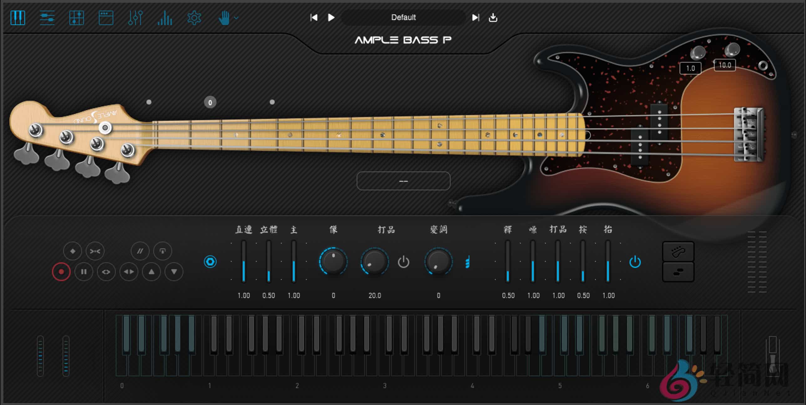 图片[1]-Ample Bass P 4.0.1 +Library 电贝司演奏录制-轻简网_QJianNet