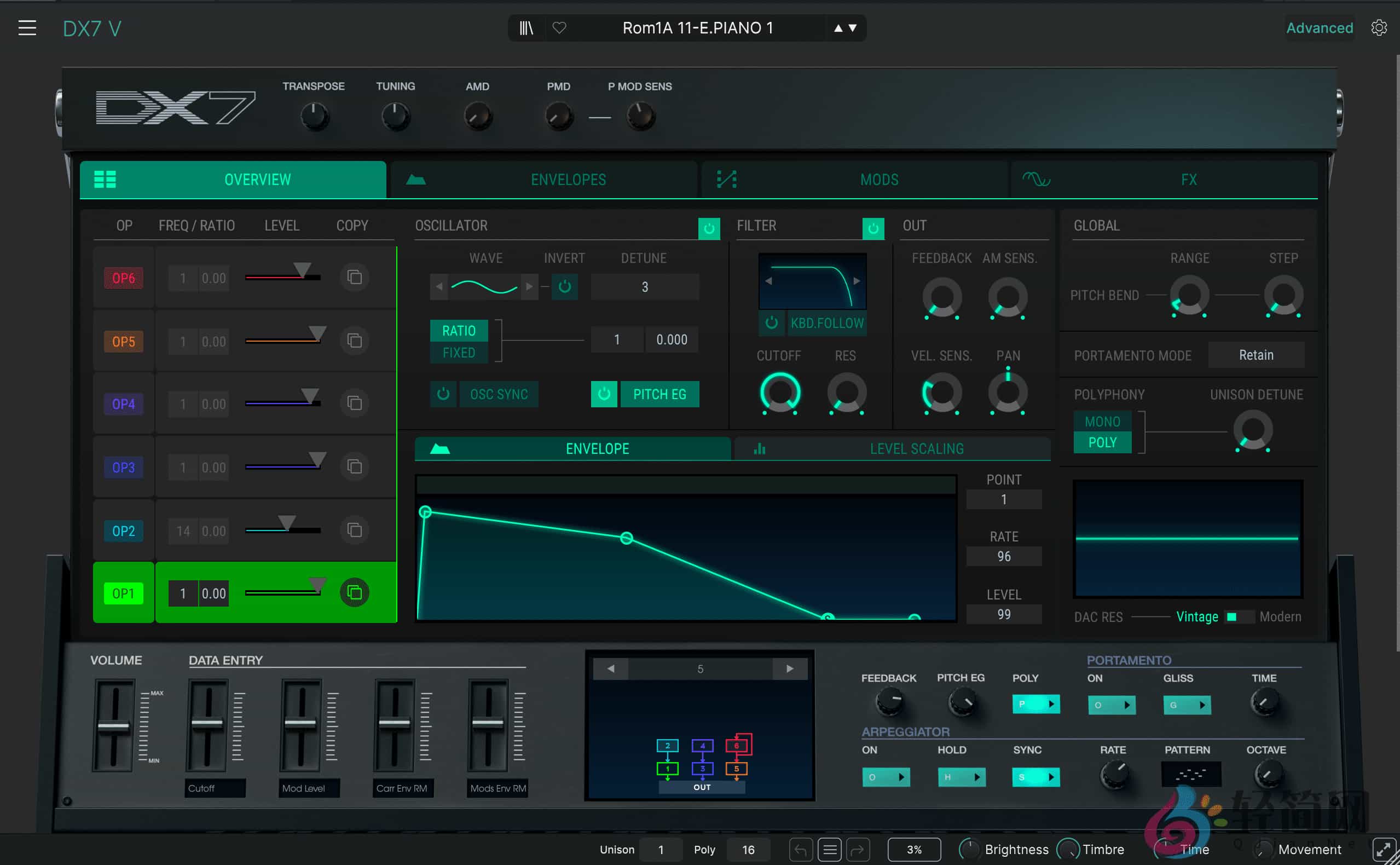 图片[1]-Arturia DX7 V 1.13.4.6366 FM合成器插件-轻简网_QJianNet