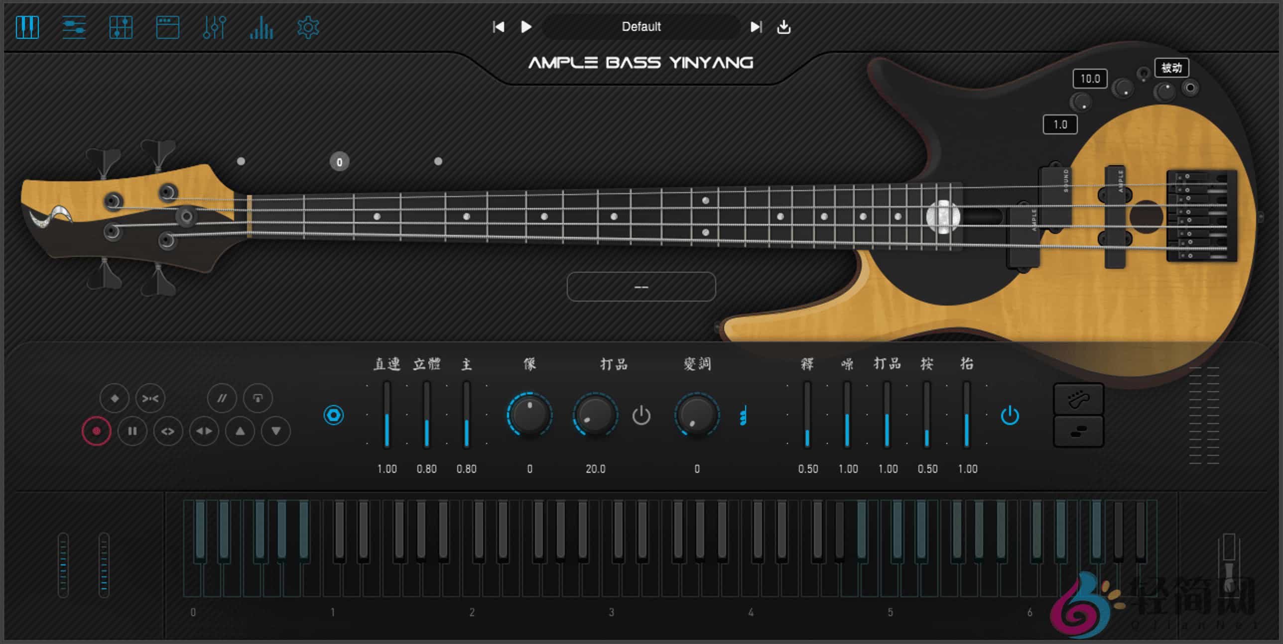 图片[1]-Ample Bass Yinyang 4.0.1 +Library 电贝司演奏录制-轻简网_QJianNet