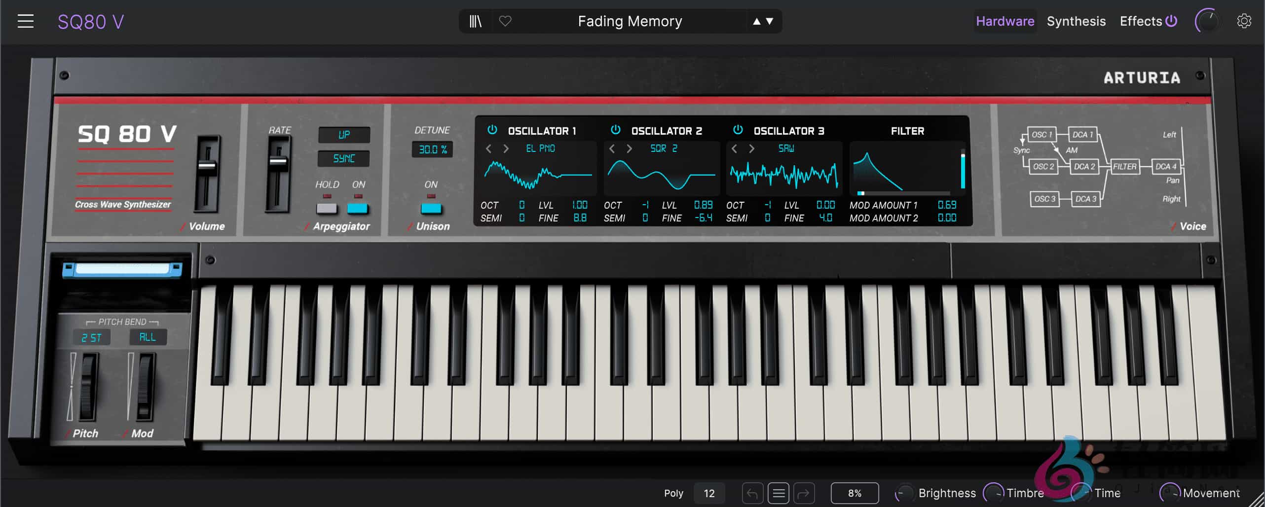 图片[1]-Arturia SQ80 V 1.6.5.6366 交叉波段合成器插件-轻简网_QJianNet