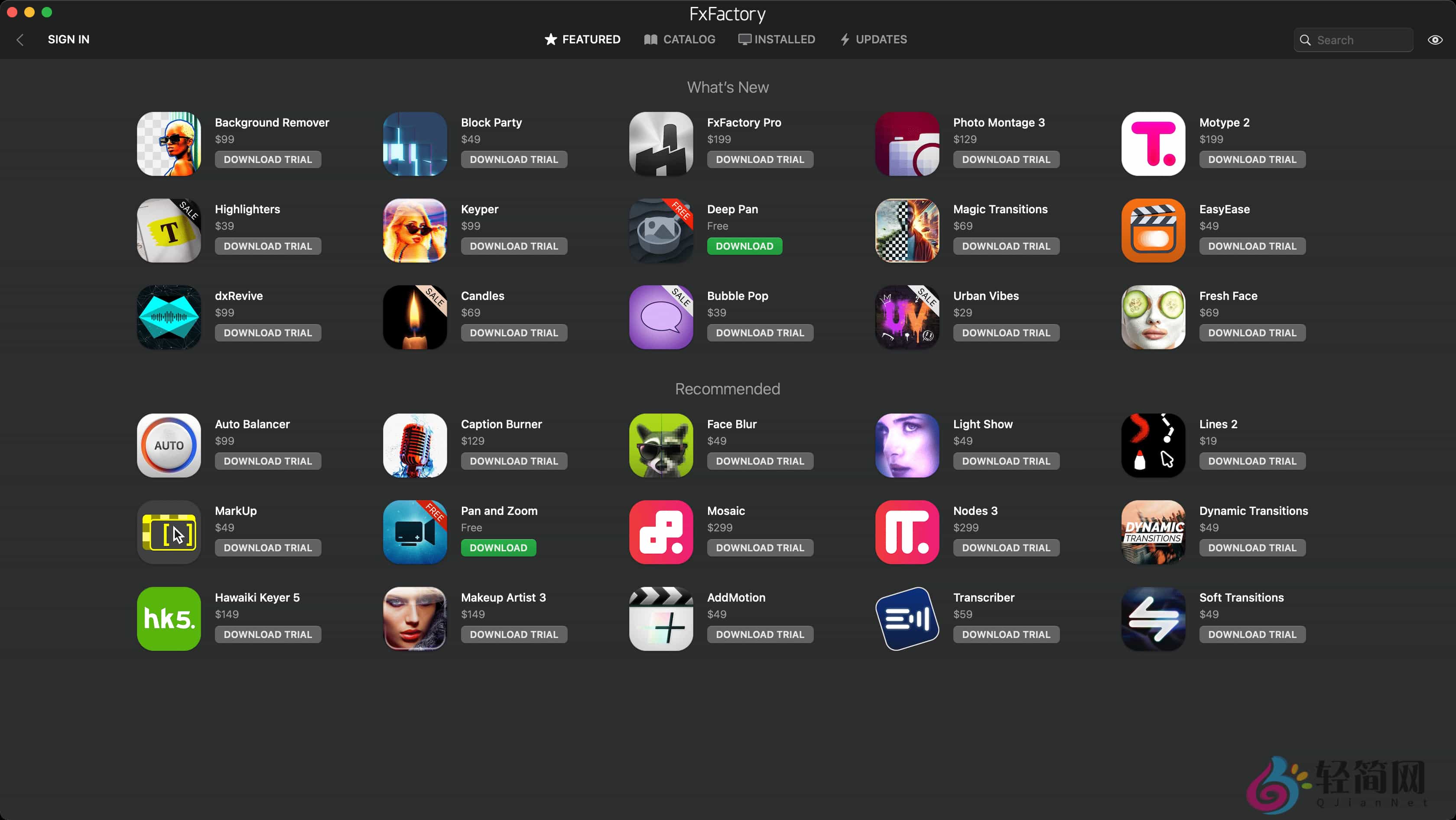 图片[1]-FxFactory Pro 9.0.0.8420 视觉特效与音频插件-轻简网_QJianNet