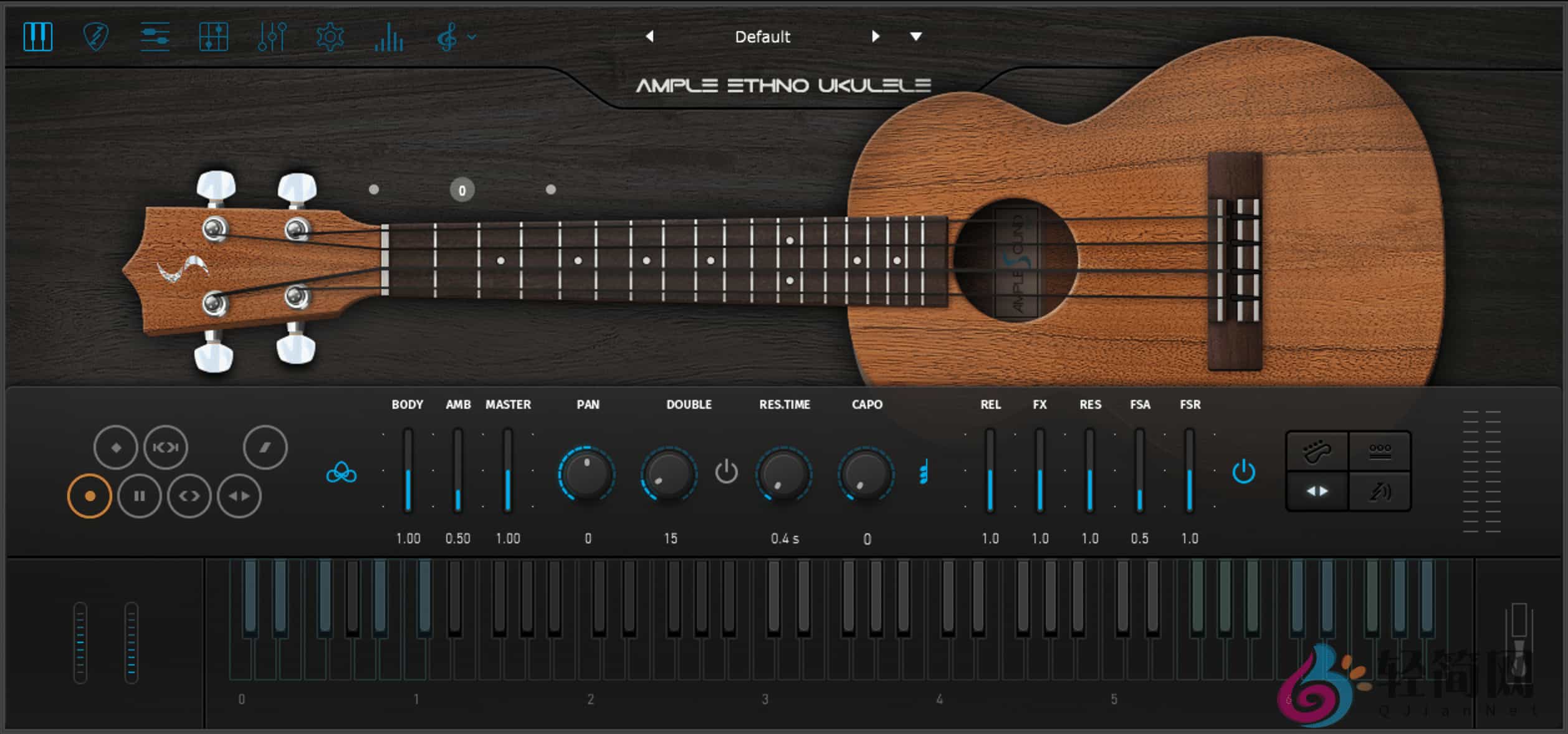 图片[1]-Ample Ethno Ukulele 3.6.0 +Library 民族乐演奏录制-轻简网_QJianNet