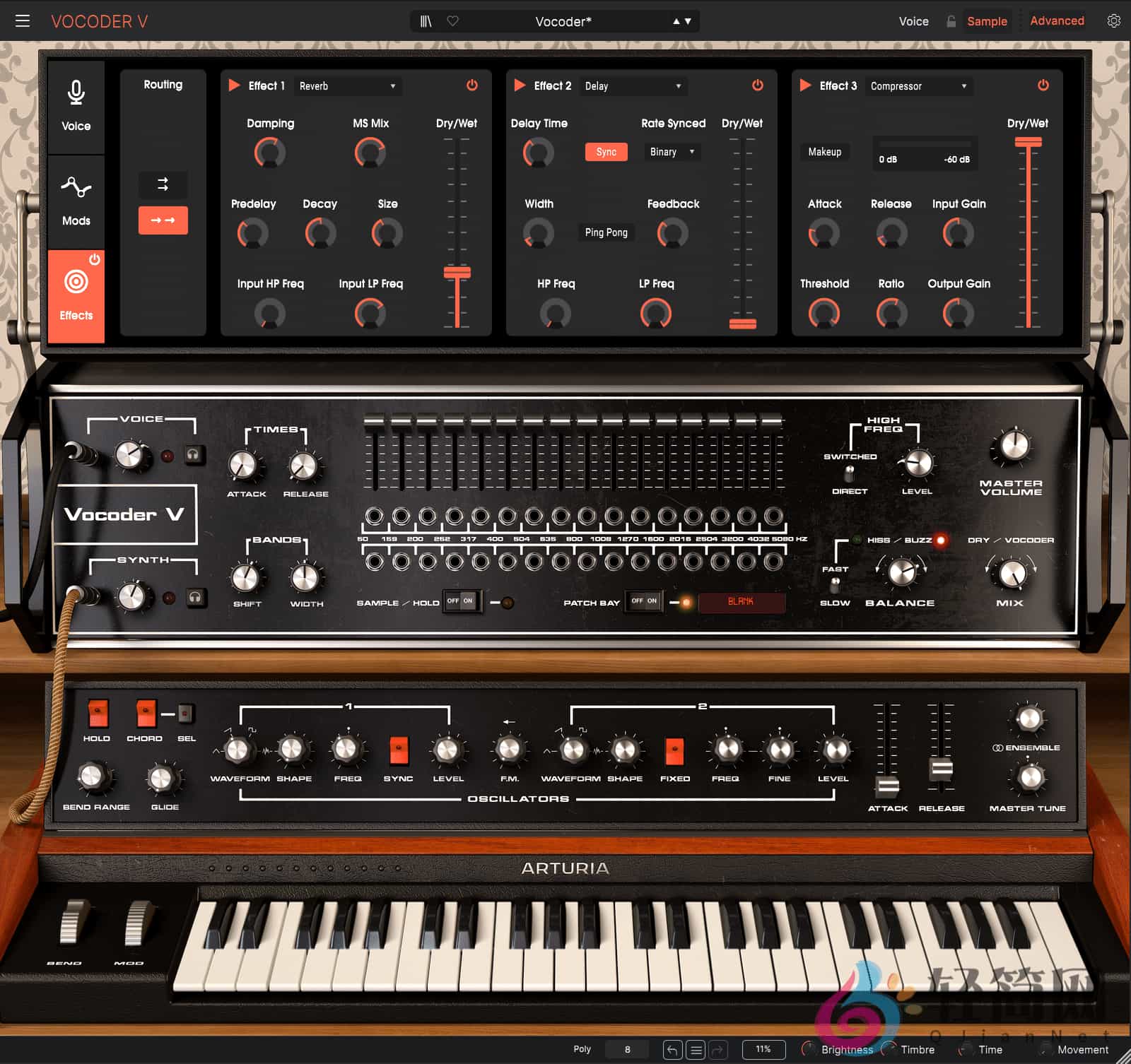 图片[3]-Arturia Vocoder V 1.6.5.6366 终极语音合成器插件-轻简网_QJianNet