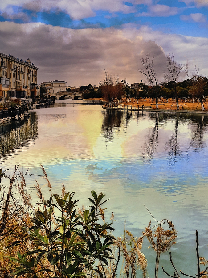 水漾云天 温柔暮色-轻简网_QJianNet