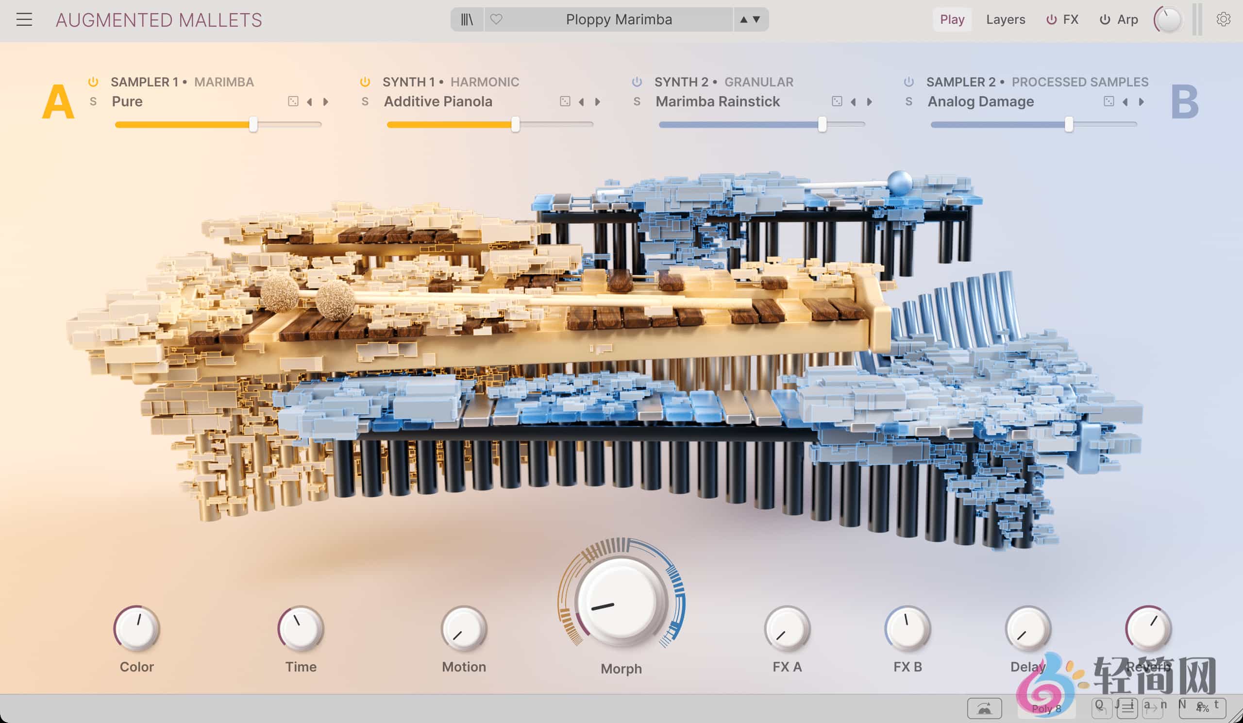 图片[1]-Arturia Augmented MALLETS 2.0.2.6369 马林巴琴/颤音琴/钢片琴/管钟合成器插件-轻简网_QJianNet