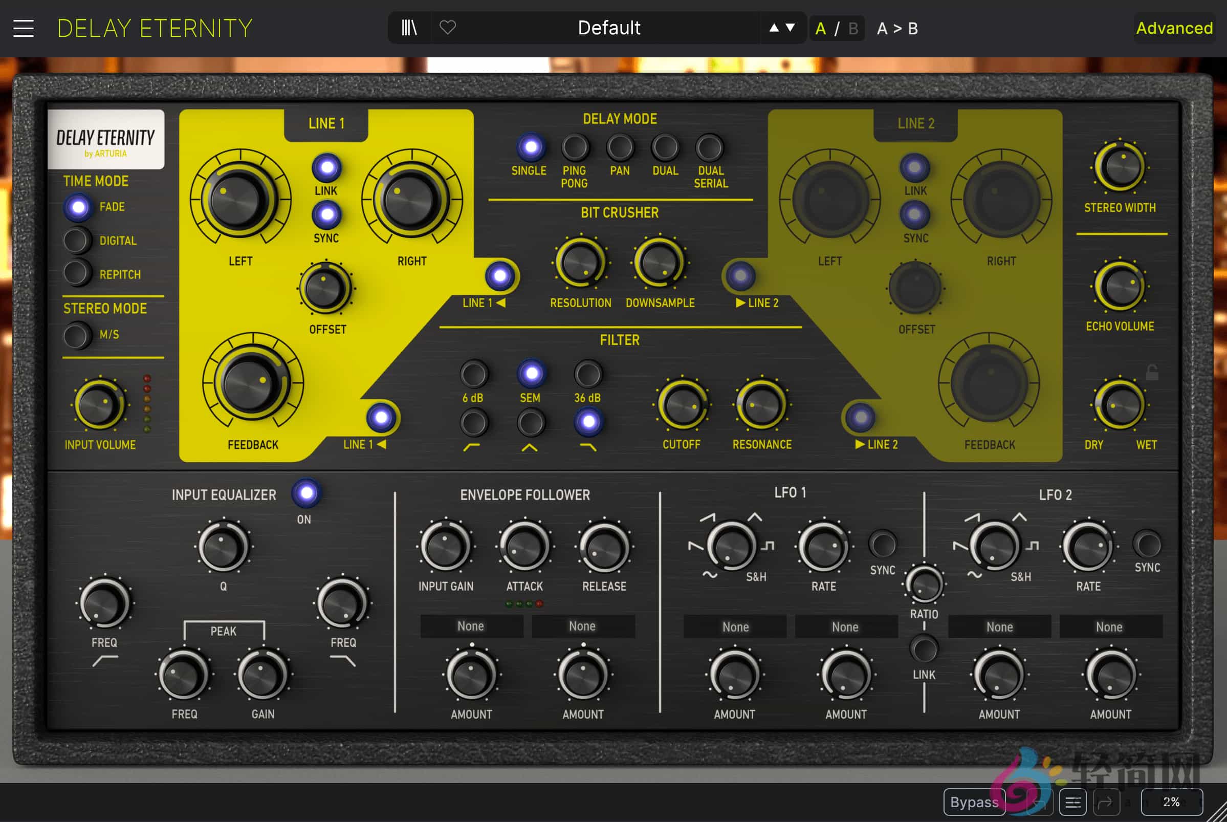 图片[1]-Arturia Delay ETERNITY 1.7.0.5460 数字延迟合成器插件-轻简网_QJianNet