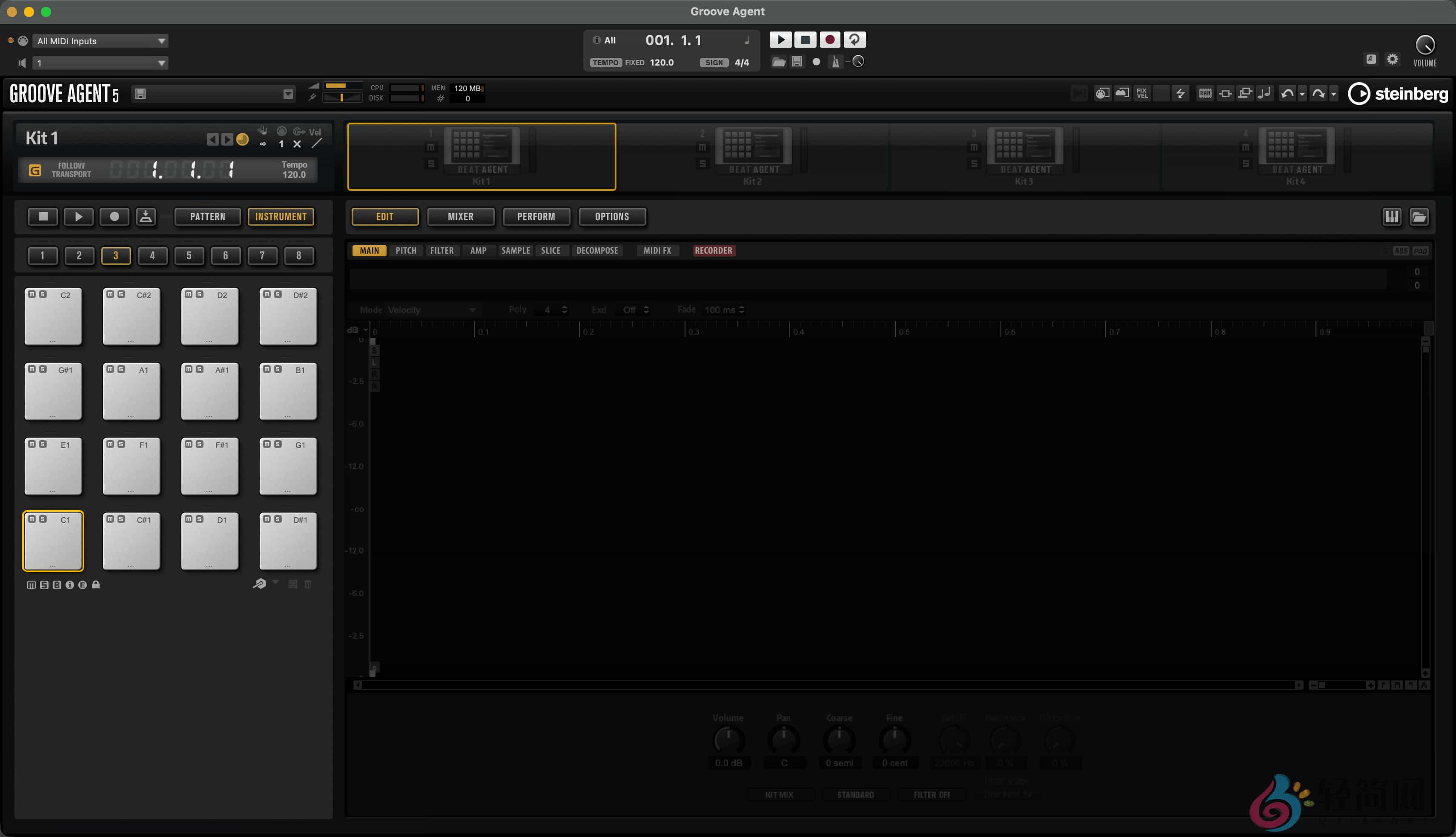 图片[1]-Steinberg Groove Agent 5.2.30 原声鼓与电子乐鼓音色设计-轻简网_QJianNet