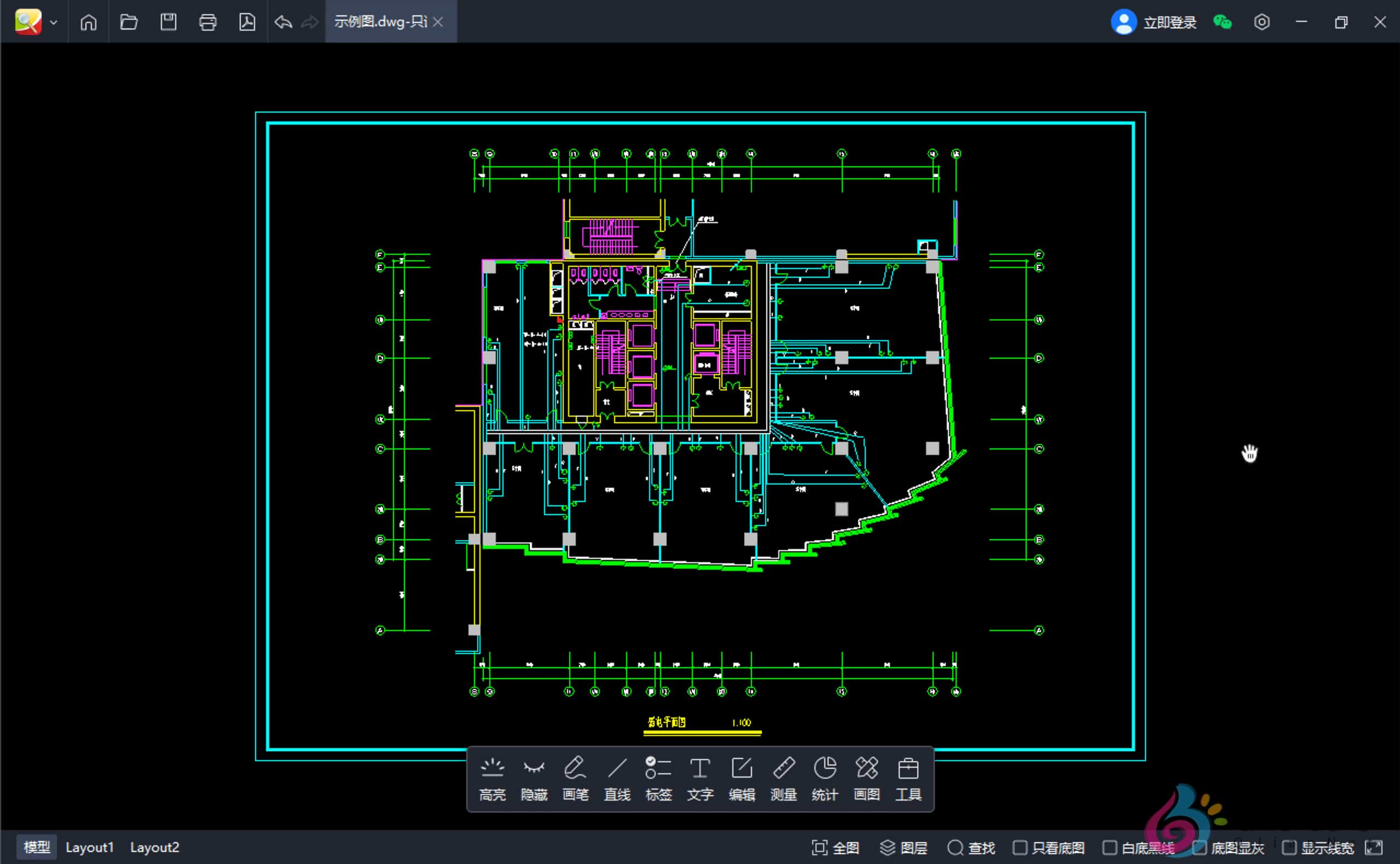 图片[1]-CAD迷你看图 2025R1.3 CAD图纸查看-轻简网_QJianNet