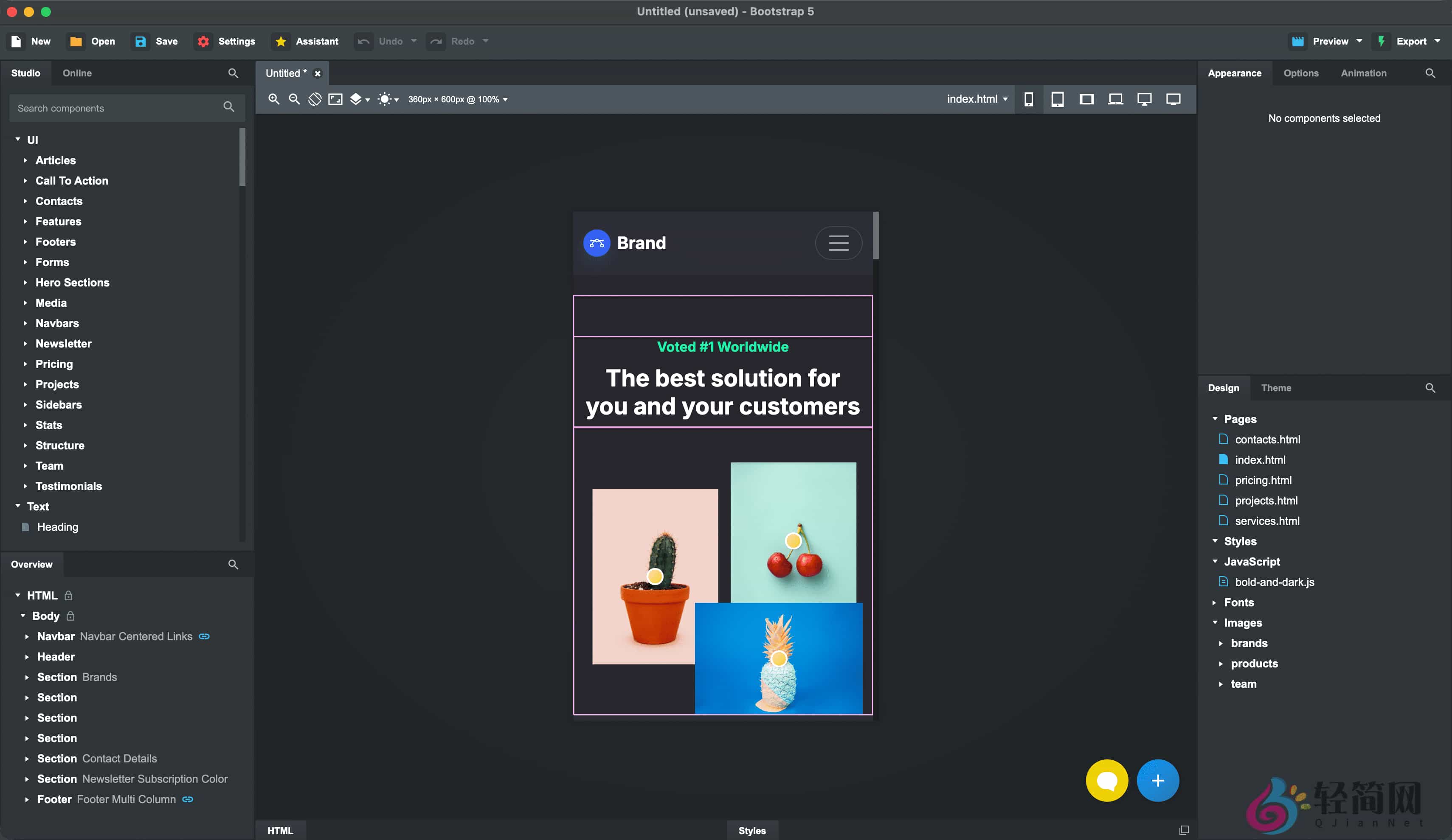 图片[1]-Bootstrap Studio 6.7.3 可视化网页设计-轻简网_QJianNet