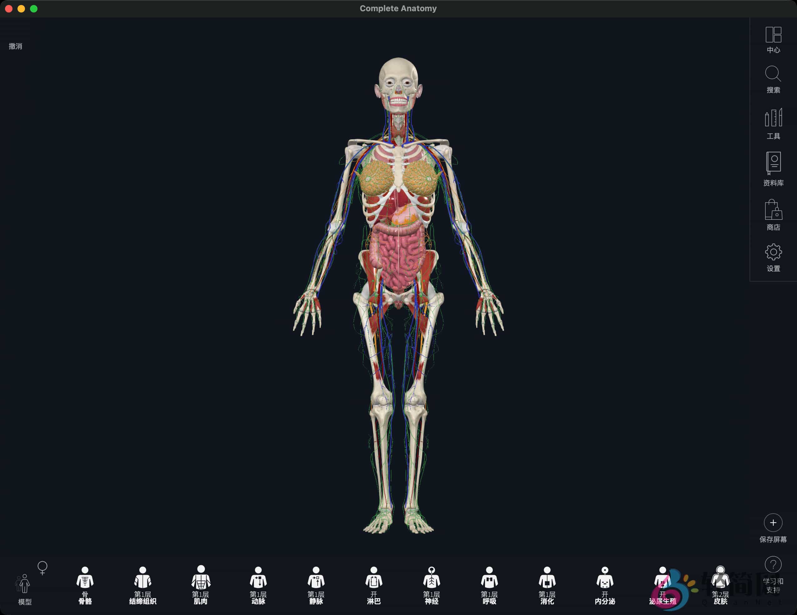 图片[1]-Complete Anatomy 11.5.0 3D人体解剖图谱和课程-轻简网_QJianNet