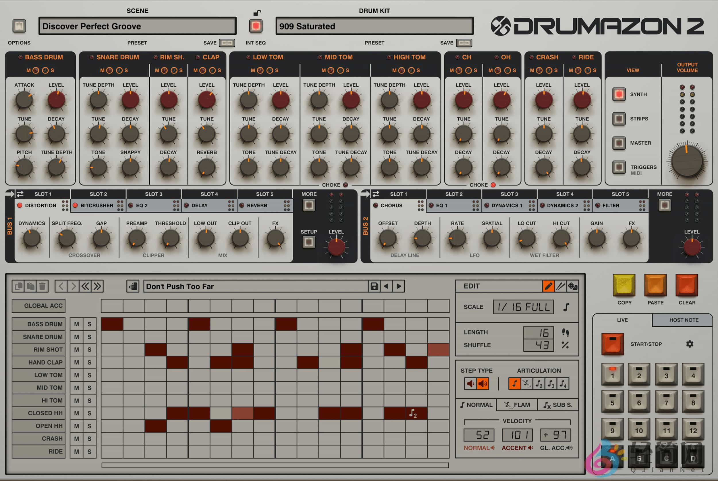 图片[1]-D16 Group Drumazon 2.0.7 909鼓机模拟器插件-轻简网_QJianNet