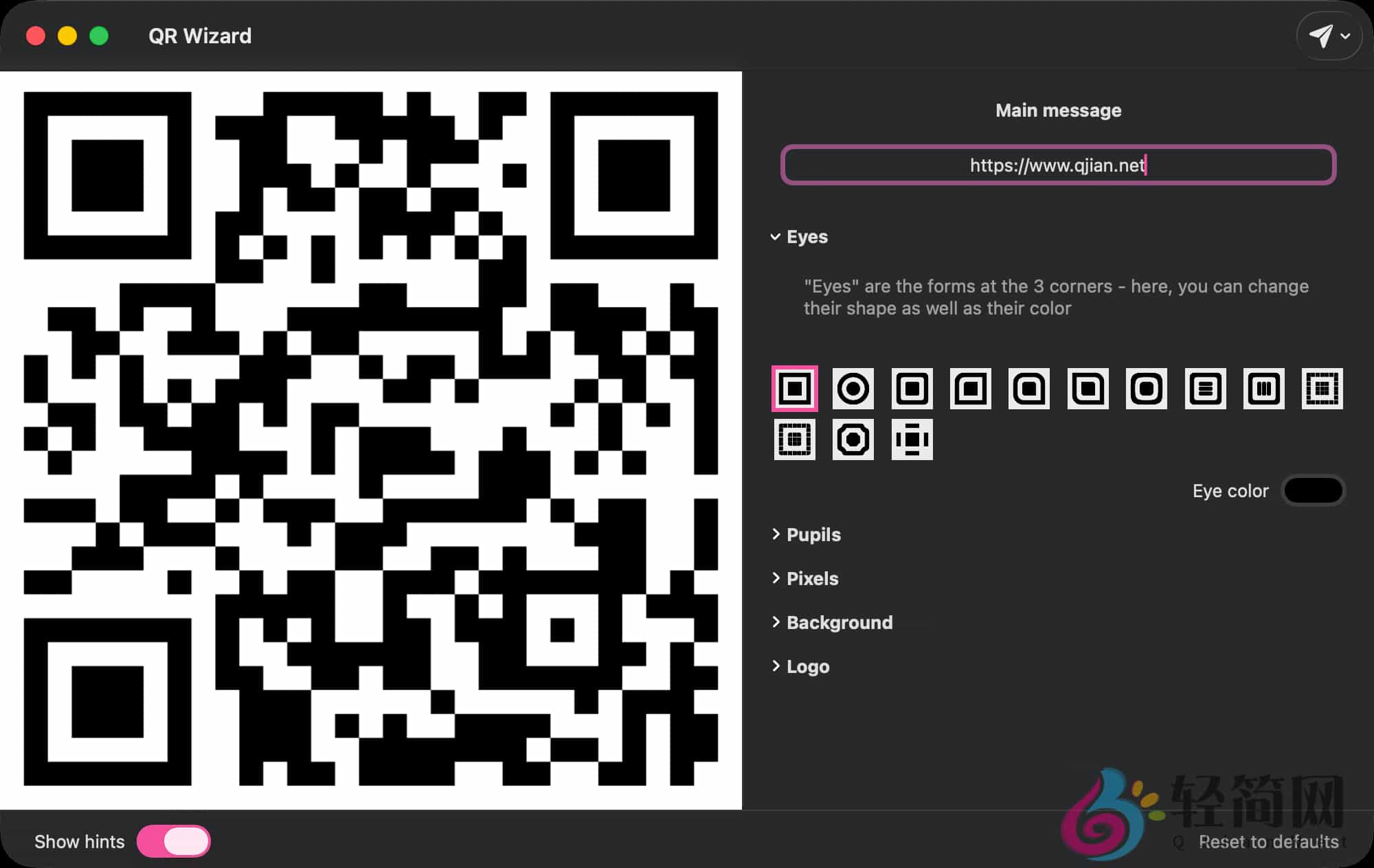 图片[1]-QR Wizard 2.7.0 二维码生成器-轻简网_QJianNet