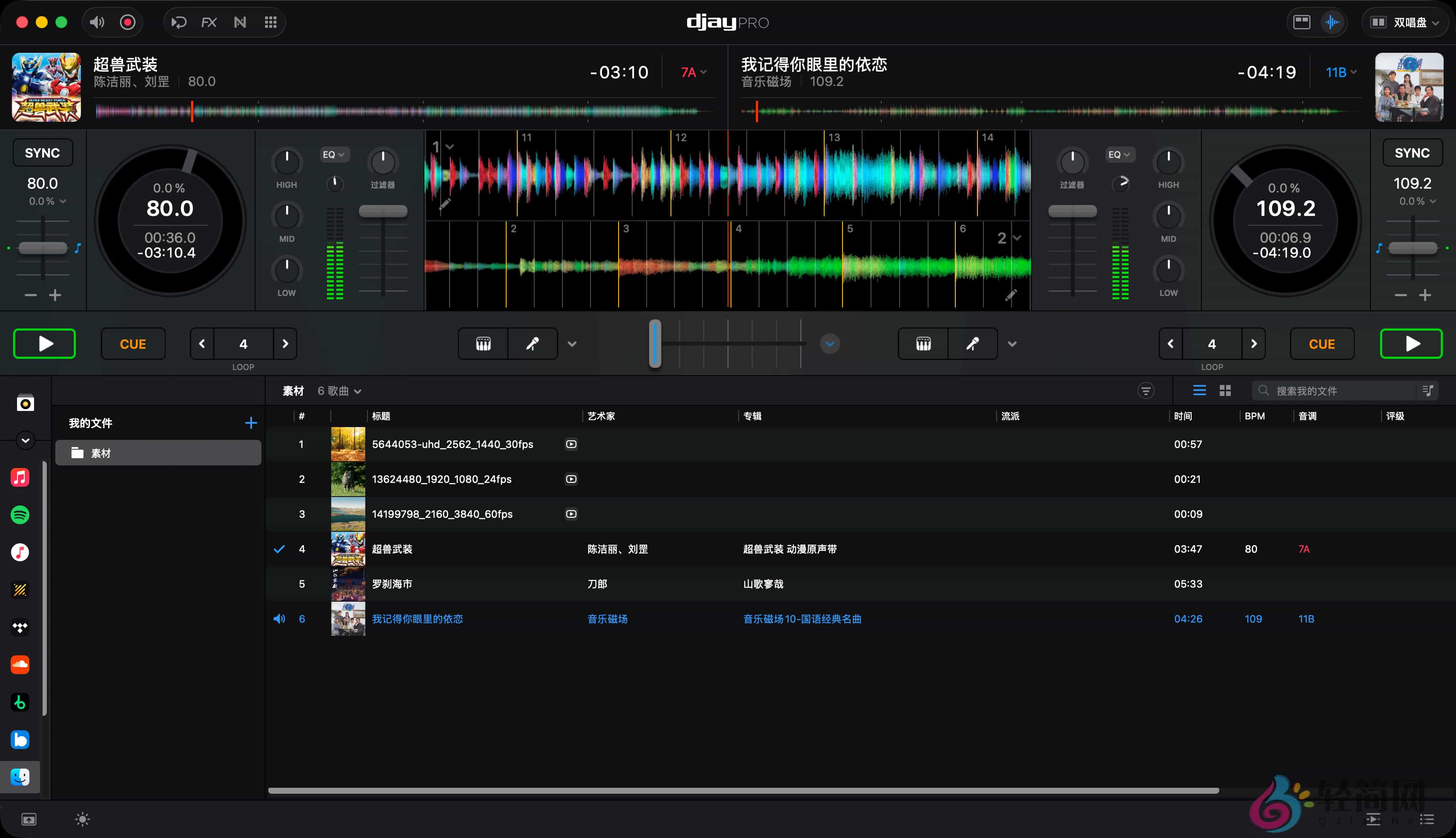 图片[1]-djay Pro 5.6.4 MAS DJ音乐混合与歌曲混音-轻简网_QJianNet