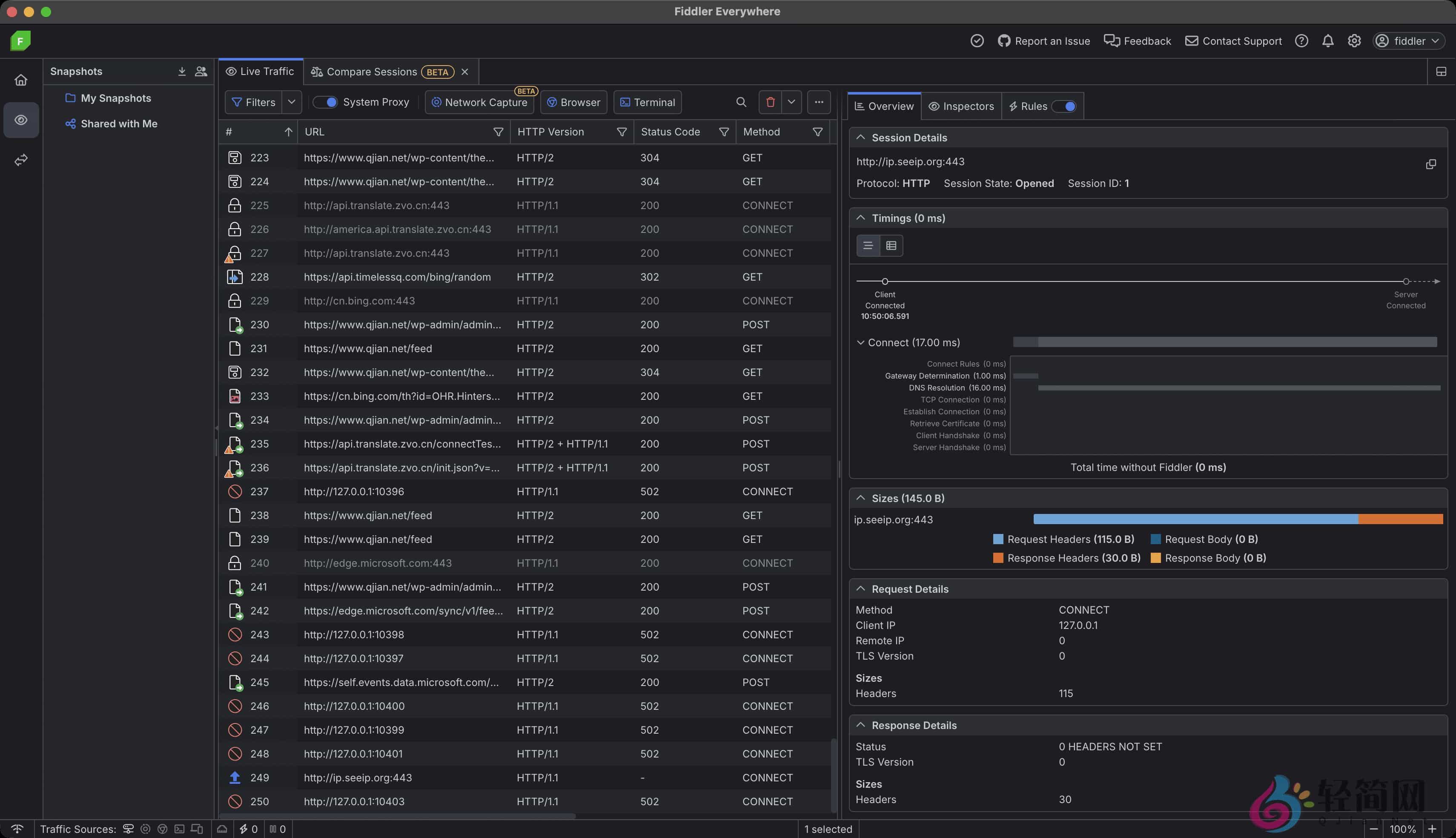 图片[1]-Fiddler Everywhere 5.16.0 网络协议抓包调试-轻简网_QJianNet